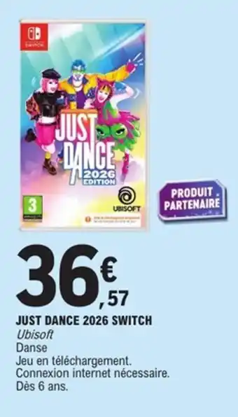 E.Leclerc JUST DANCE 2026 switch offre