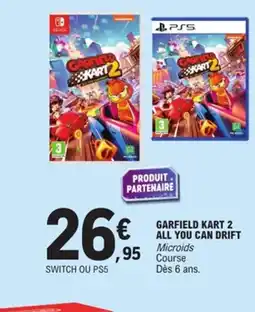 E.Leclerc Garfield kart 2 all you can drift offre