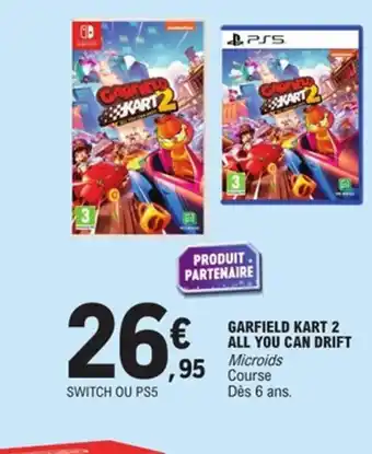 E.Leclerc Garfield kart 2 all you can drift offre