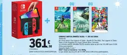 E.Leclerc Console switch (modèle oled) + 1 jeu au choix offre