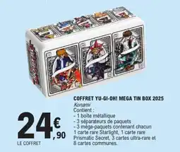 E.Leclerc Coffret yu-gi-oh! mega tin box 2025 offre
