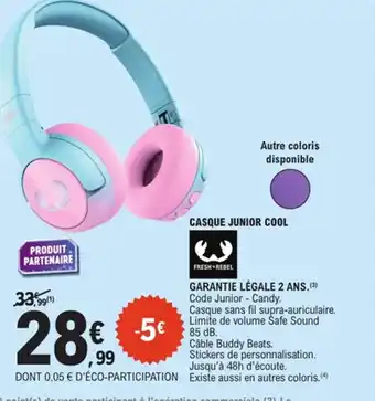 E.Leclerc Casque junior cool offre