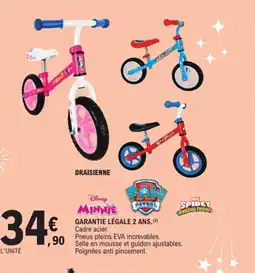 E.Leclerc DISNEY MINNIE Draisienne offre