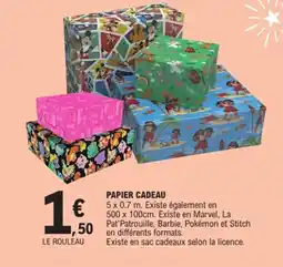 E.Leclerc Papier cadeau offre