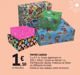 E.Leclerc Papier cadeau offre