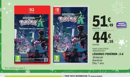 E.Leclerc Légendes pokémon : z-a offre