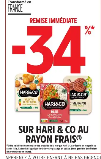 Intermarché Hyper Sur hari & co au rayon frais offre