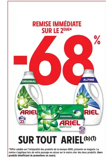 Intermarché Hyper ARIEL Sur tout offre