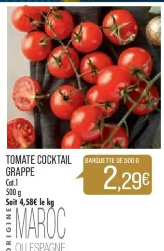 Match Tomate Cocktail Grappe offre
