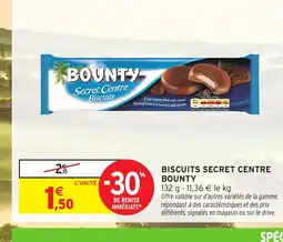 Intermarché Hyper BOUNTY Biscuits secret centre offre