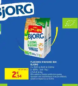 Intermarché Hyper BJORG Flocons d'avoine bio offre