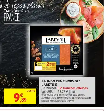 Intermarché Hyper LABEYRIE Saumon fumé norvège offre