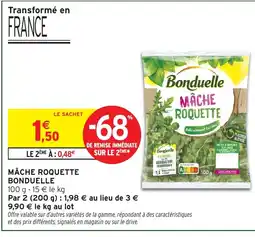 Intermarché Hyper BONDUELLE Mâche roquette offre