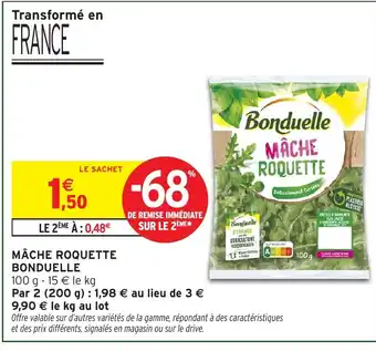 Intermarché Hyper BONDUELLE Mâche roquette offre