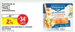 Intermarché Hyper DELPIERRE Saumon fumé norvège à cuisiner offre