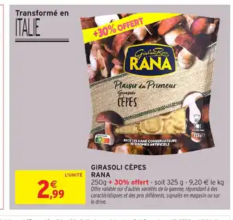 Intermarché Hyper RANA Girasoli cèpes offre