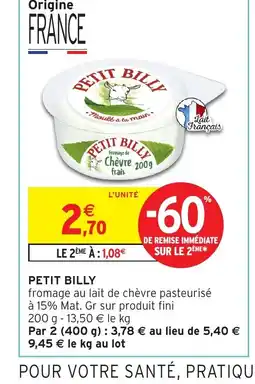 Intermarché Hyper PETIT BILLY offre
