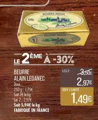 Match Beurre Alain Ledanec offre
