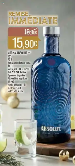 Match Vodka Absolut offre
