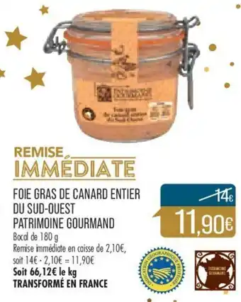 Match Foie Gras de Canard Entier offre