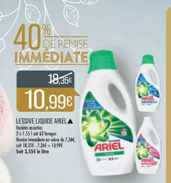 Match Lessive Liquide Ariel offre