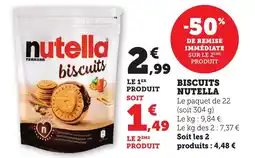 Maximarché Biscuits nutella offre