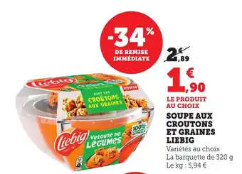 Maximarché Soupe aux croutons et graines liebig offre