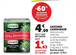 Maximarché Legumes cassegrain offre