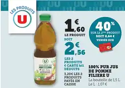 Maximarché 100 pur jus de pomme filiere u offre
