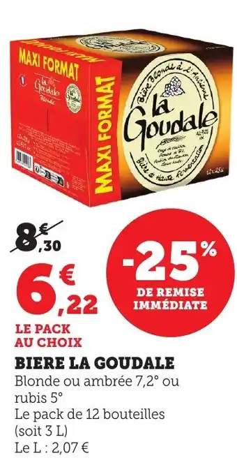 Maximarché Biere la goudale offre