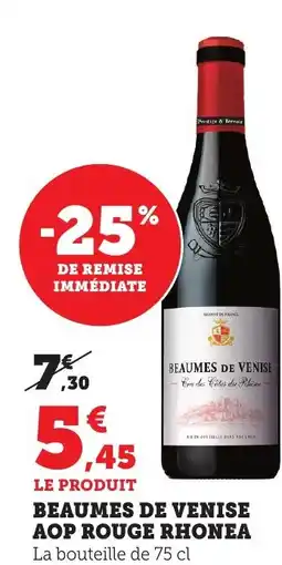 Maximarché Beaumes de venise aop rouge rhonea offre