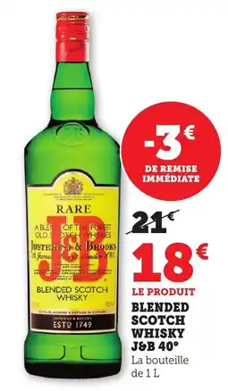 Maximarché Blended scotch whisky j&b 40 offre