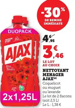 Maximarché Nettoyant menager ajax offre