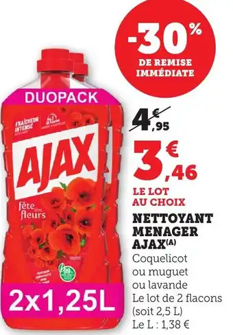 Maximarché Nettoyant menager ajax offre