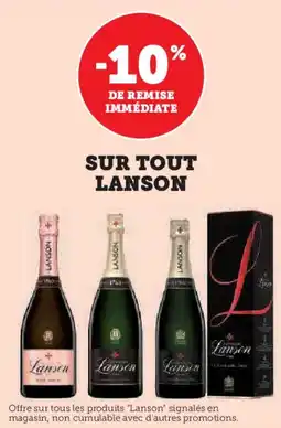 Super U Sur tout lanson offre