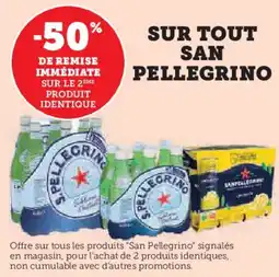 Super U Sur tout san pellegrino offre