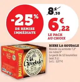 Super U Biere la goudale offre
