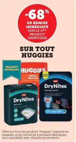 Super U Sur tout huggies offre