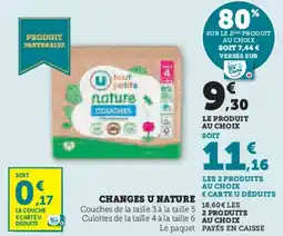 Super U Changes u nature offre