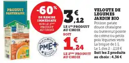 Super U Veloute de legumes jardin bio offre