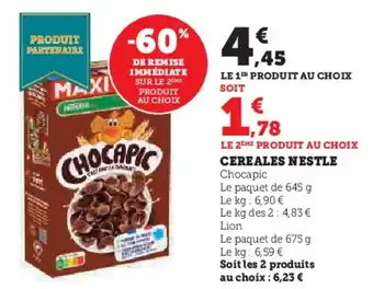 Super U Cereales nestle offre