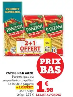 Super U Pates panzani offre