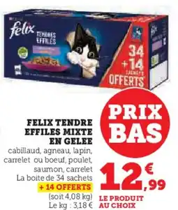 Super U Felix tendre effiles mixte en gelee offre