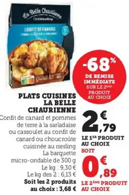 Super U Plats cuisines la belle chaurienne offre