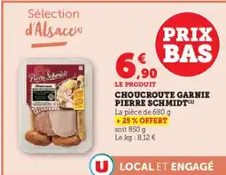 Super U Choucroute garnie pierre schmidt offre
