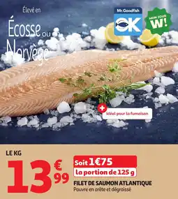 Auchan Filet de saumon atlantique offre