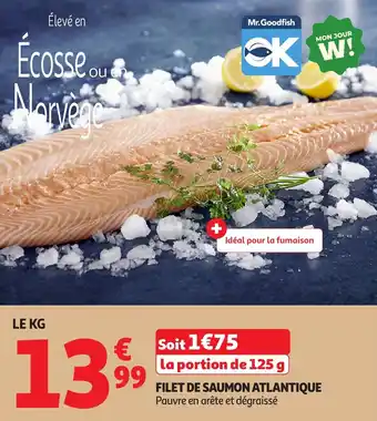 Auchan Filet de saumon atlantique offre