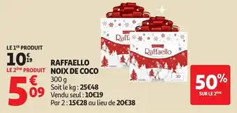 Auchan Raffaello noix de coco offre