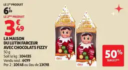 Auchan La maison du lutin farceur avec chocolats fizzy offre