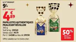 Auchan Papillotes authentiques pralissim' révillon offre